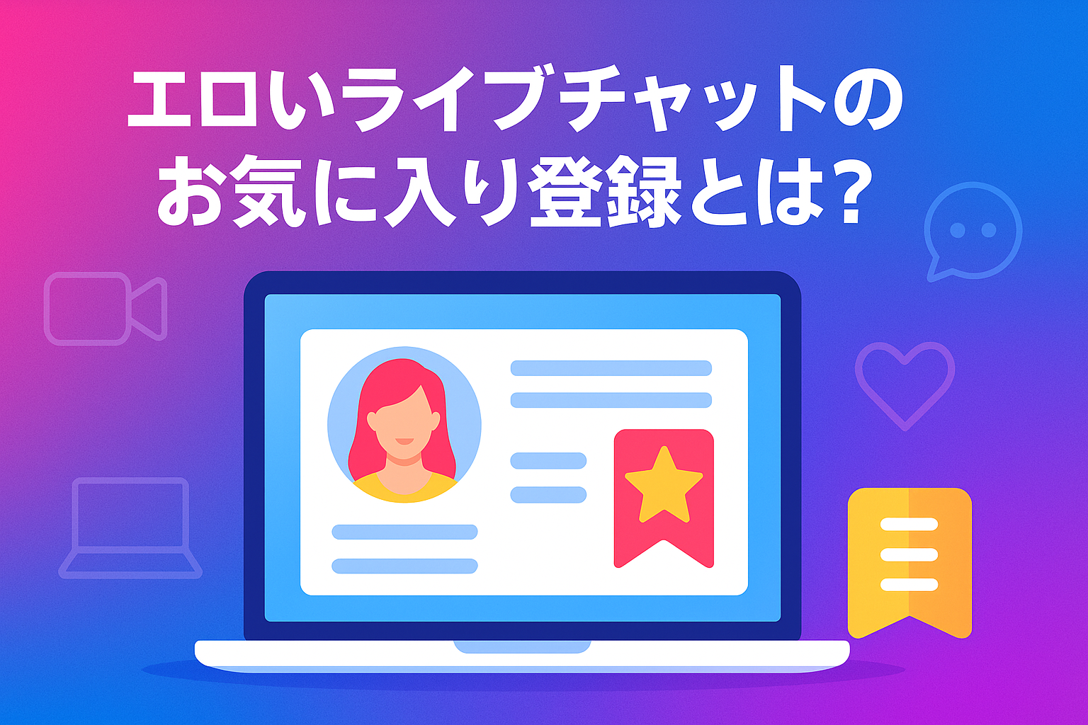 エロいライブチャットのお気に入り登録とは？