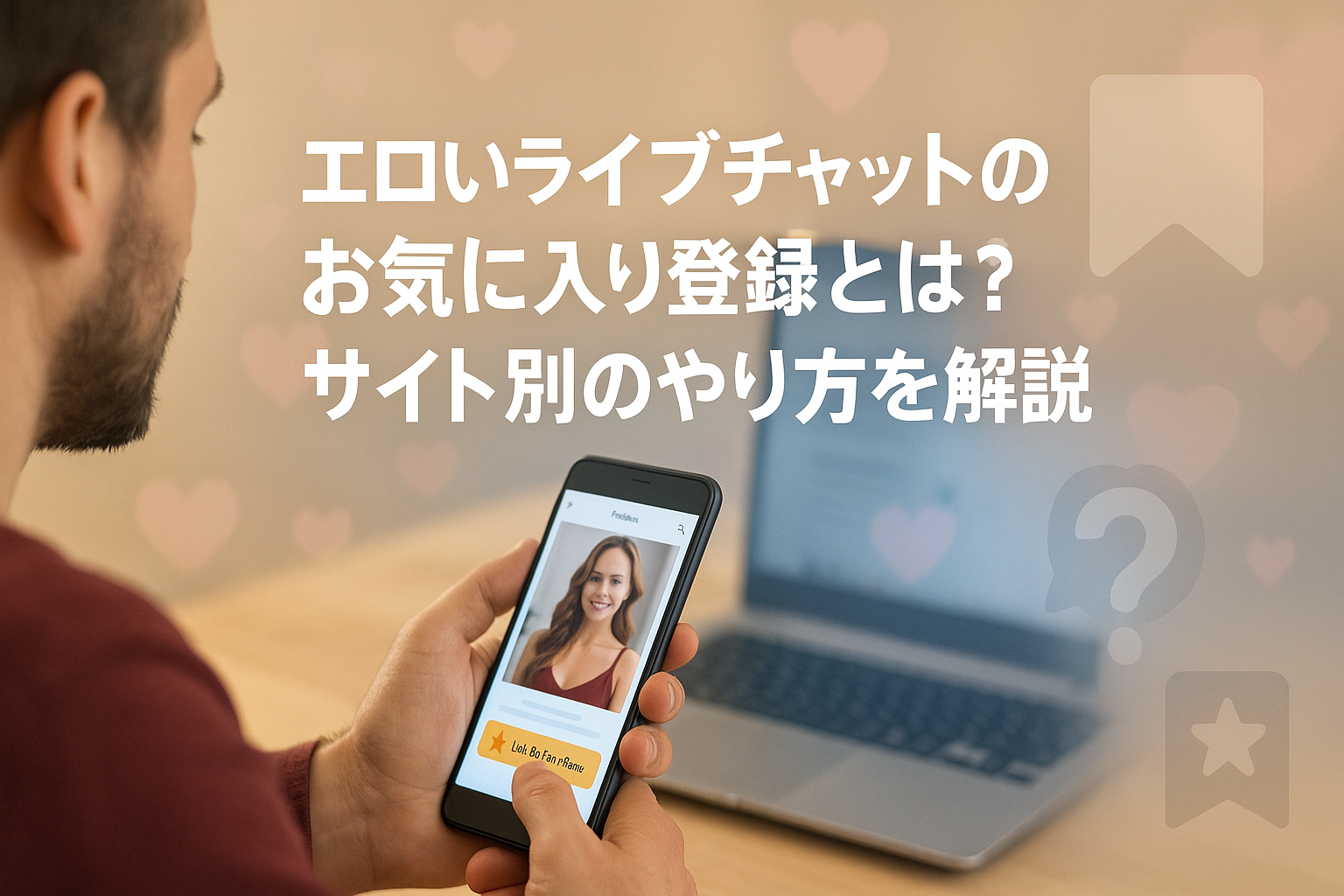 エロいライブチャットのお気に入り登録とは？サイト別のやり方を解説