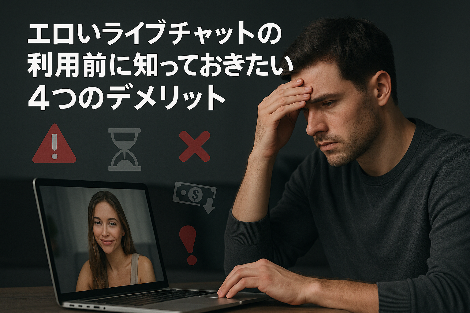 エロいライブチャットの利用前に知っておきたい4つのデメリット