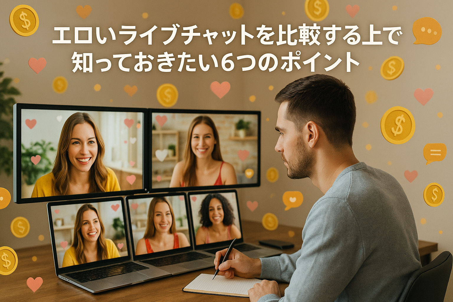 エロいライブチャットを比較する上で知っておきたい6つのポイント