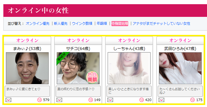 マダムとおしゃべり館のオンライン中の人数