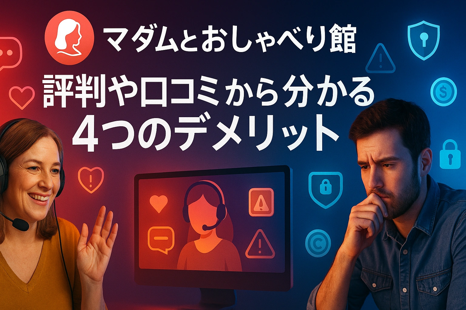 マダムとおしゃべり館の悪い評判や口コミから分かる4つのデメリット