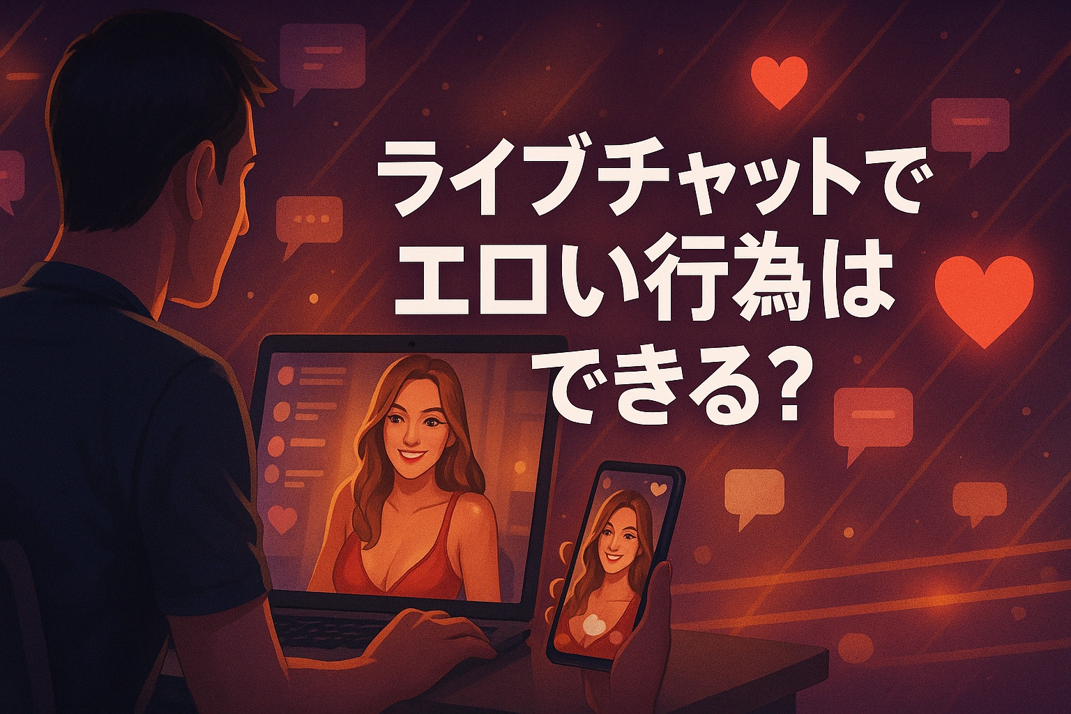 ライブチャットでエロい行為はできる？