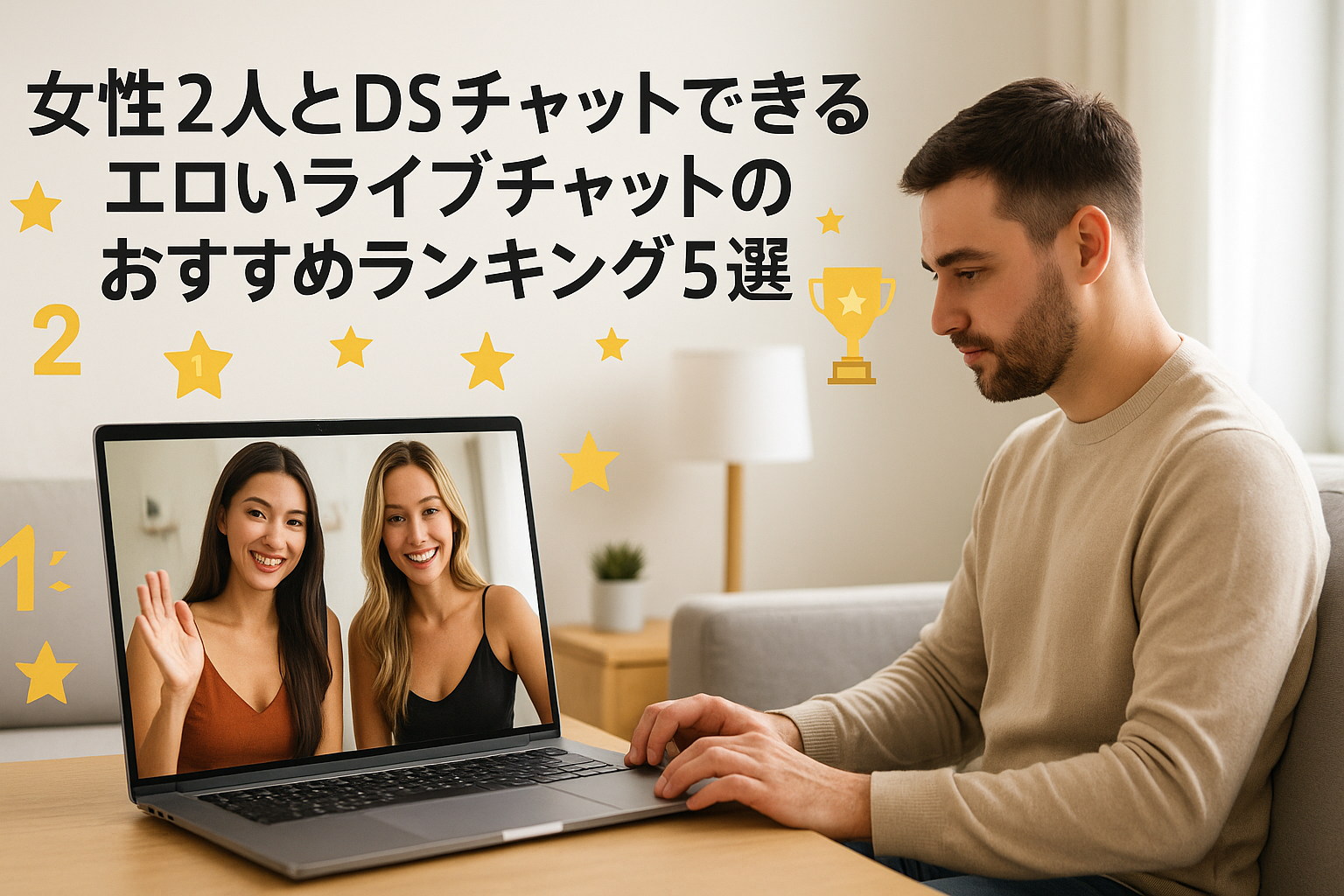 女性2人とDSチャットできるエロいライブチャットのおすすめランキング5選