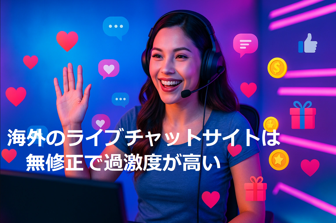 海外のライブチャットサイトは無修正で過激度が高い