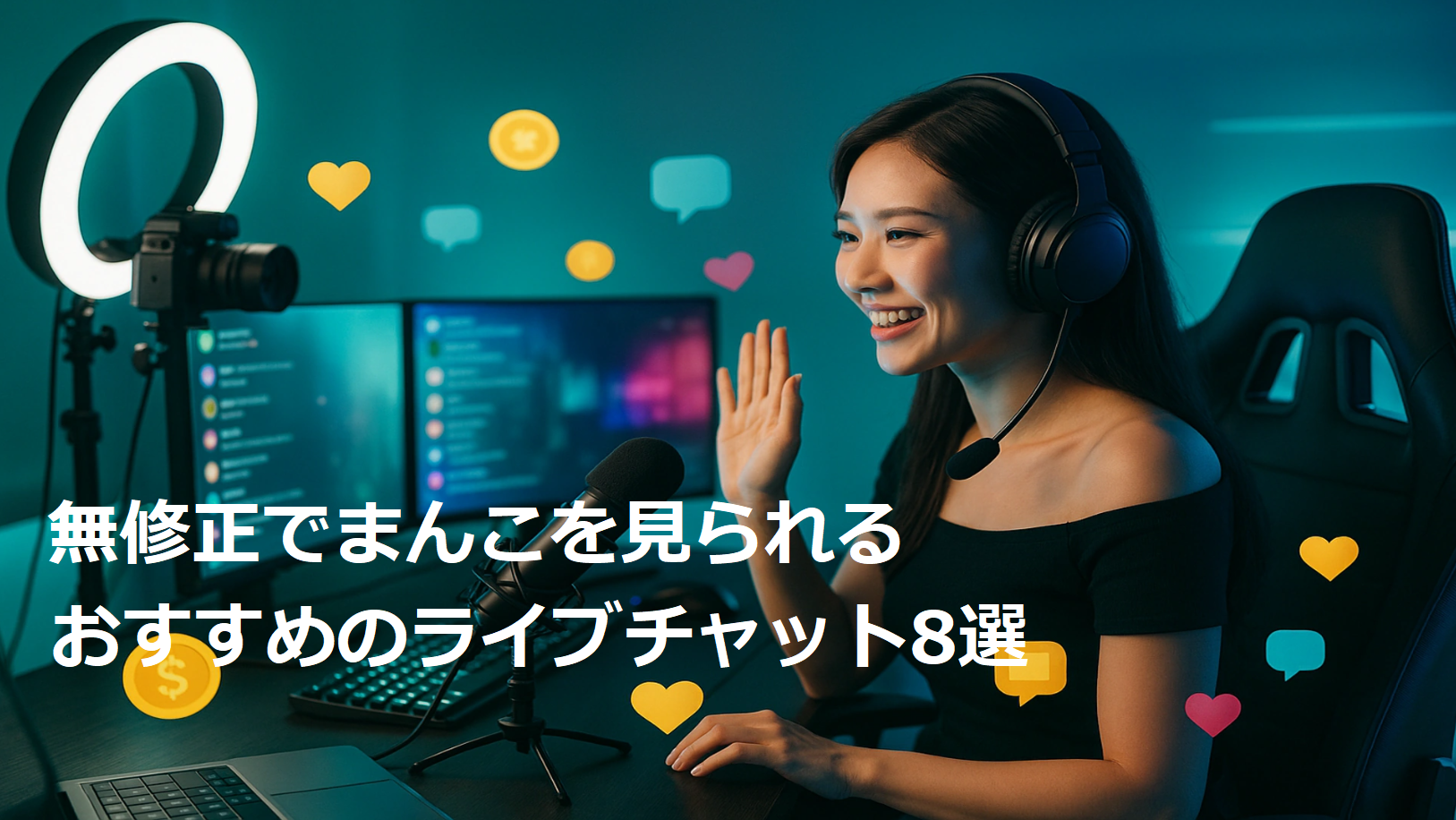 無修正でまんこを見られるおすすめのライブチャット8選