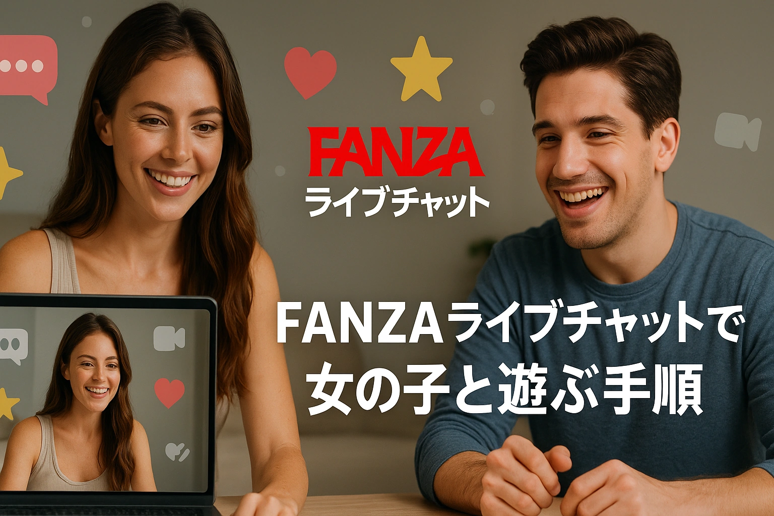 FANZAライブチャットで女の子と遊ぶ手順