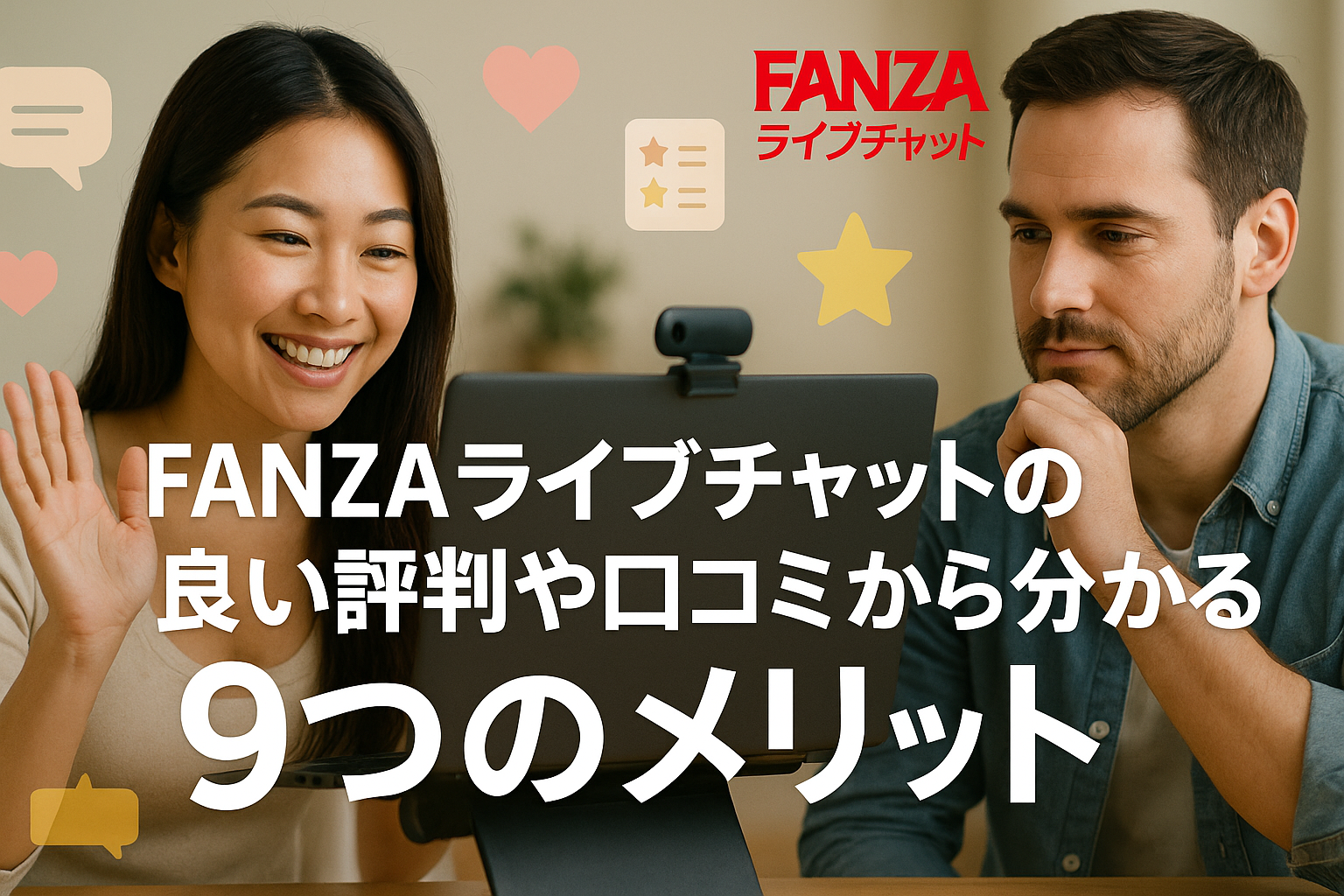 FANZAライブチャットの良い評判や口コミから分かる9つのメリット
