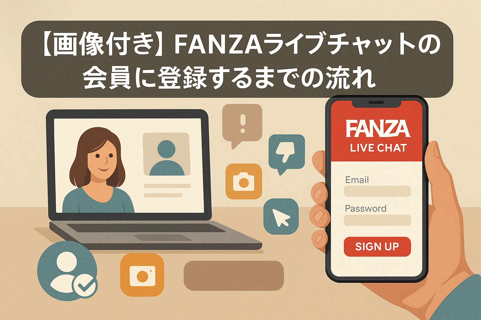 FANZAライブチャットの退会方法や解約方法