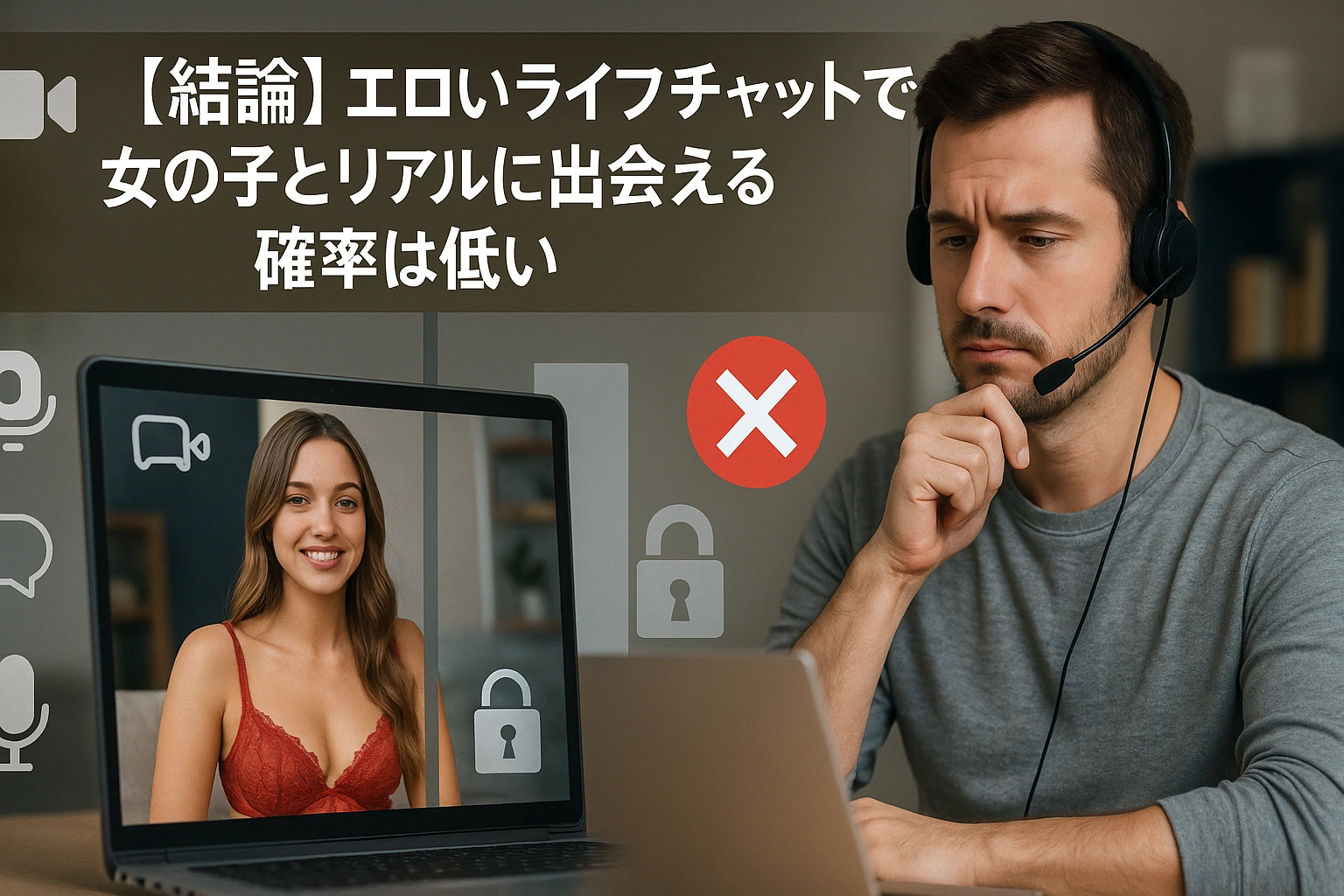 【結論】エロいライブチャットで女の子とリアルに出会える確率は低い