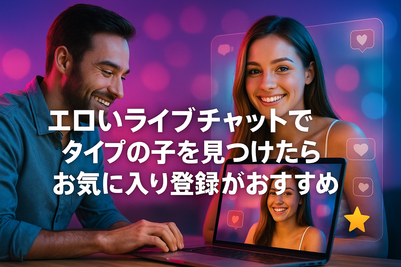 エロいライブチャットでタイプの子を見つけたらお気に入り登録がおすすめ