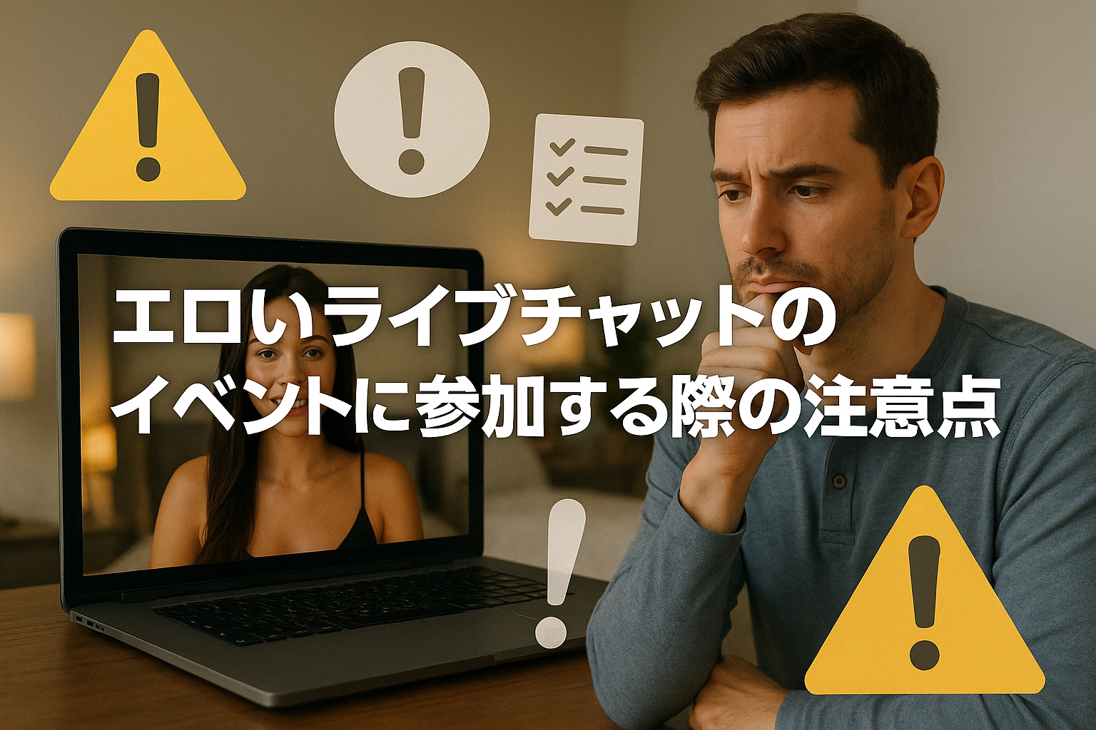 エロいライブチャットのイベントに参加する際の注意点