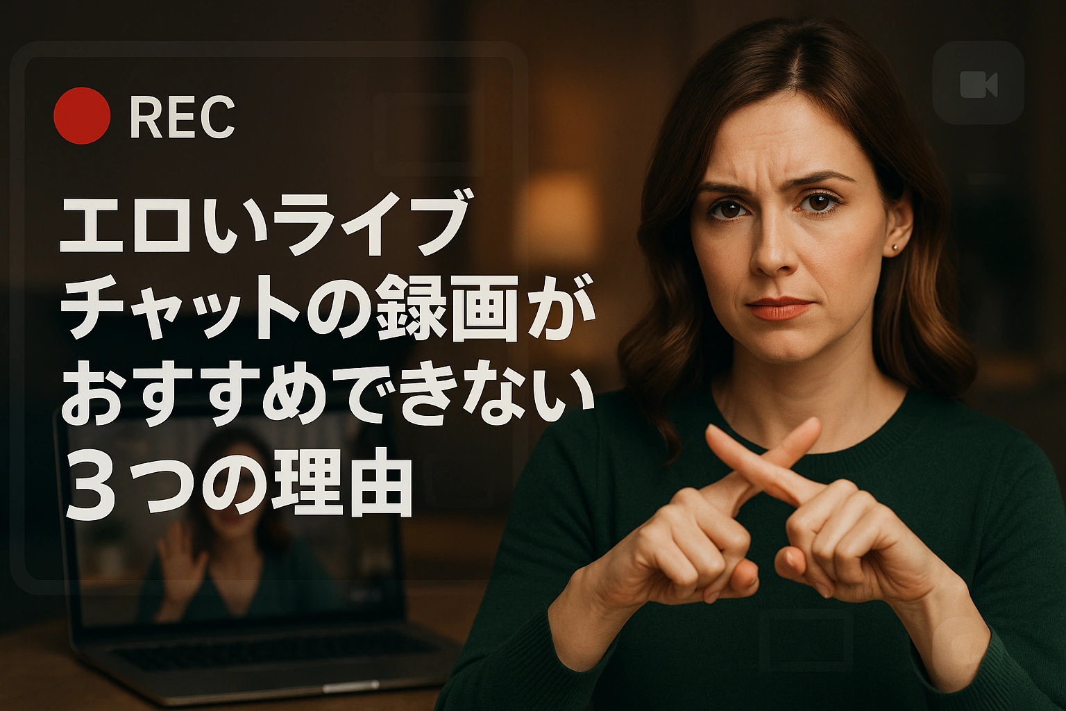 エロいライブチャットの録画がおすすめできない3つの理由
