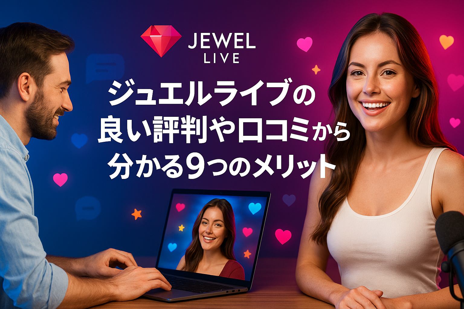 ジュエルライブの良い評判や口コミから分かる9つのメリット