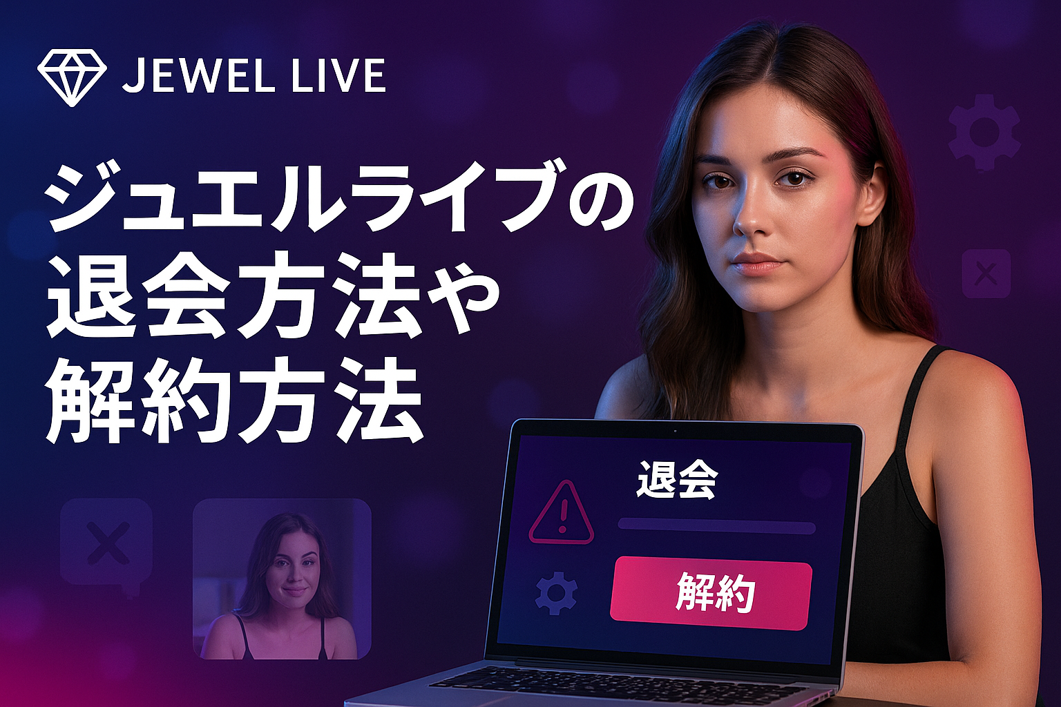 ジュエルライブの退会方法や解約方法