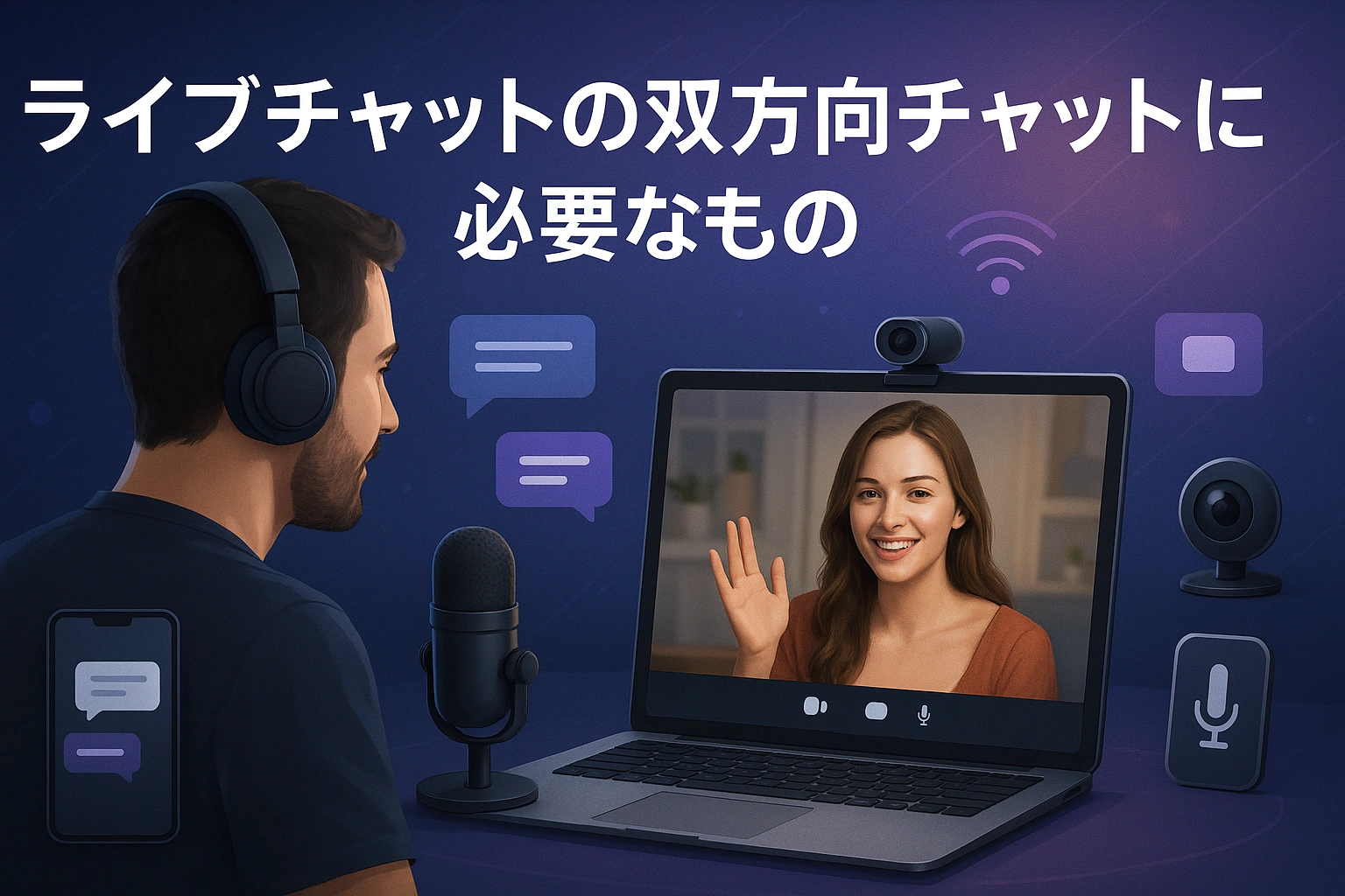 ライブチャットの双方向チャットに必要なもの