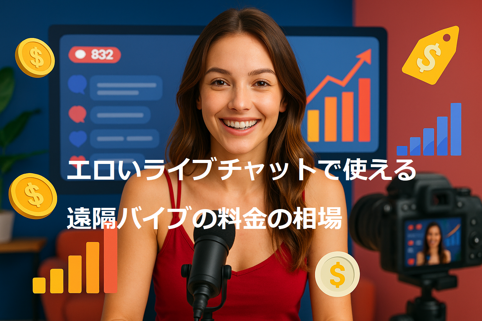 エロいライブチャットで使える遠隔バイブの料金の相場