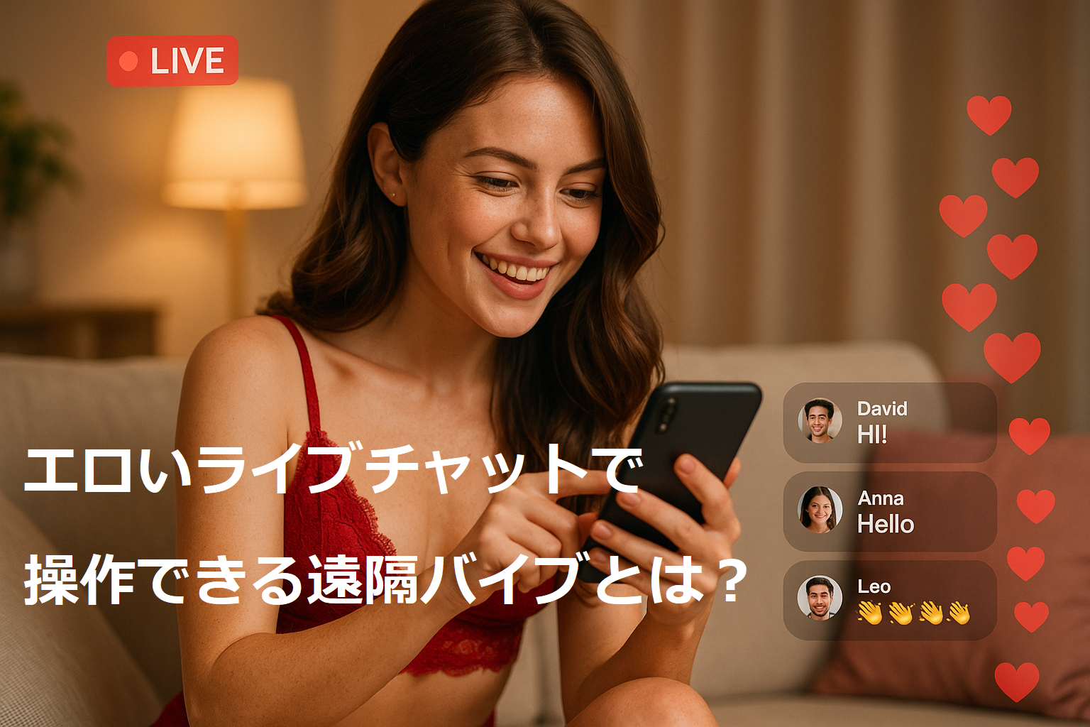 エロいライブチャットで操作できる遠隔バイブとは？