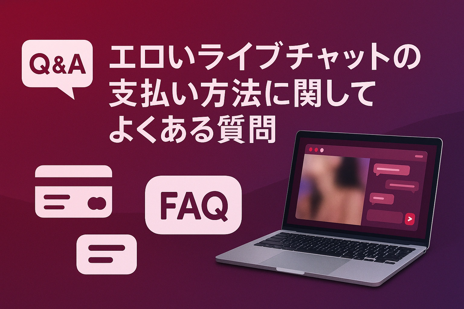 エロいライブチャットの支払い方法に関してよくある質問
