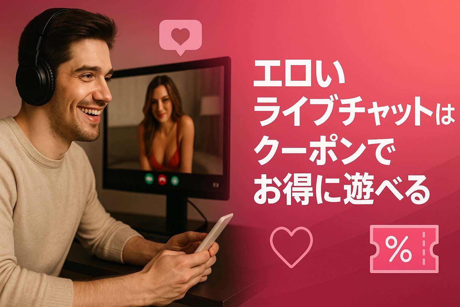 エロいライブチャットはクーポンでお得に遊べる