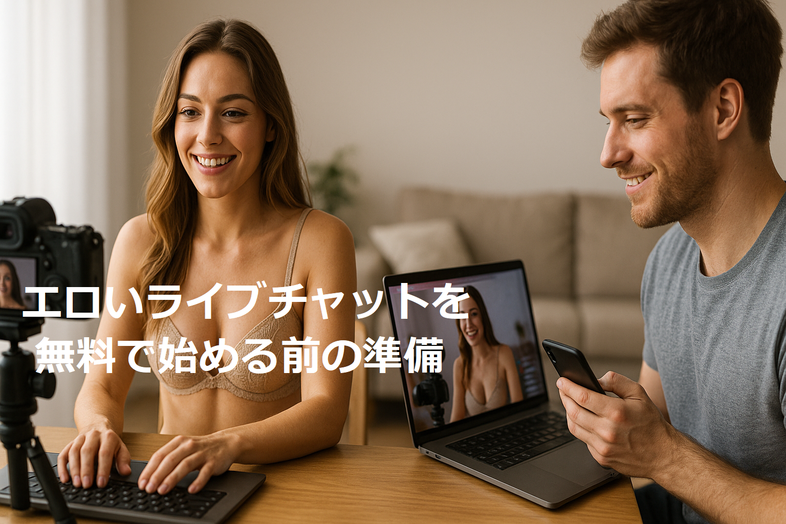 エロいライブチャットを無料で始める前の準備