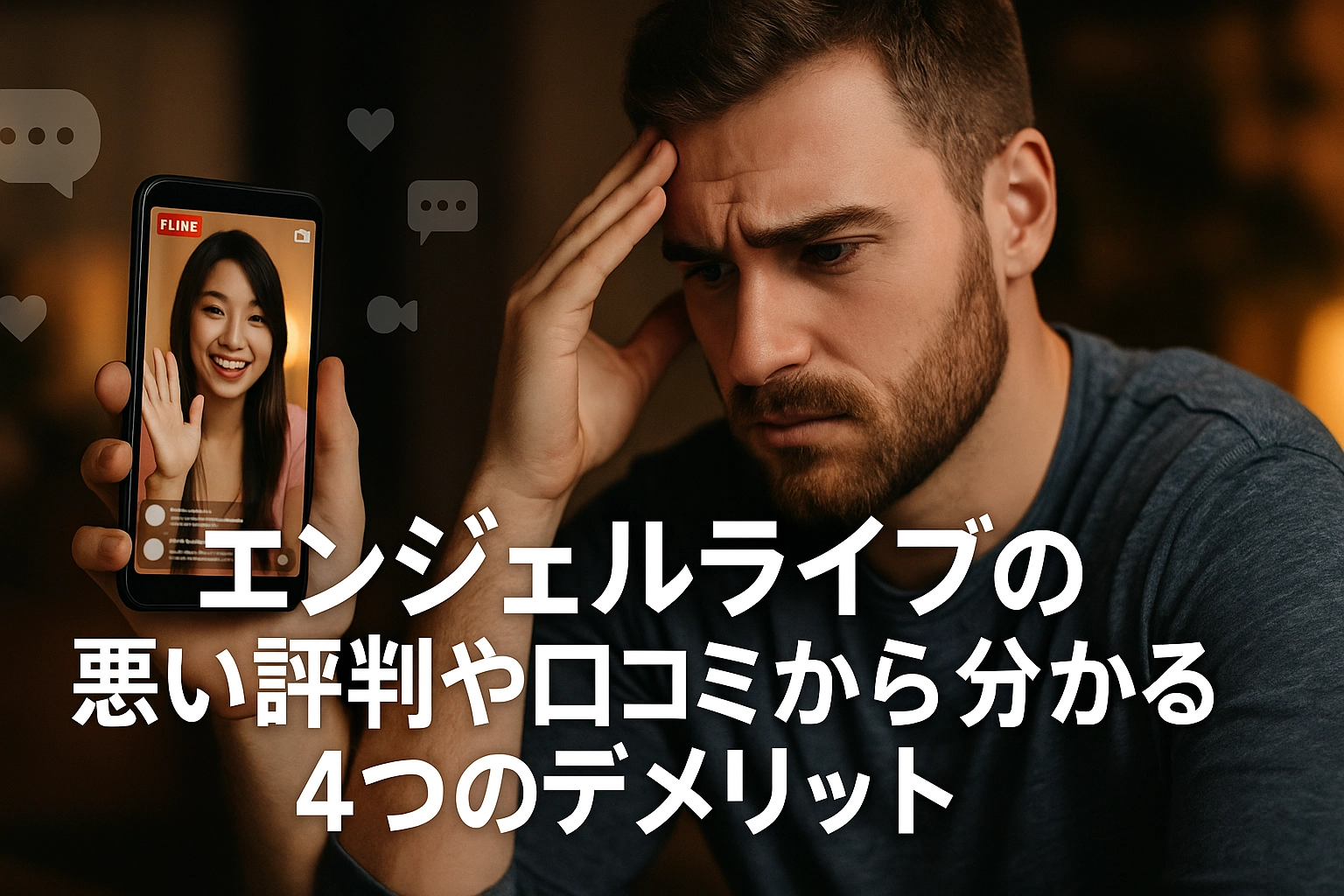 エンジェルライブの悪い評判や口コミから分かる4つのデメリット