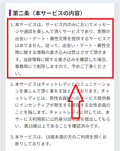 チャットピアの利用規約