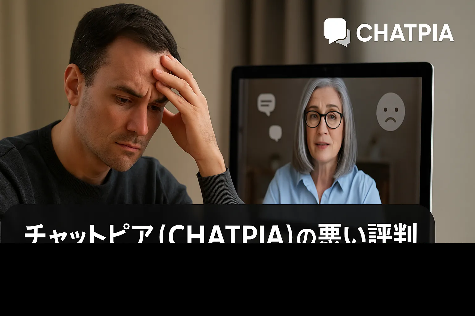 チャットピア（CHATPIA）の悪い評判や口コミから分かる4つのデメリット
