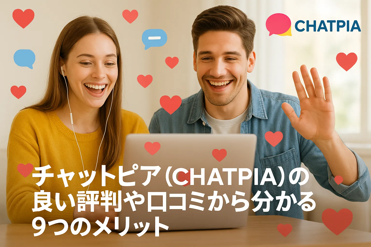 チャットピア（CHATPIA）の良い評判や口コミから分かる9つのメリット