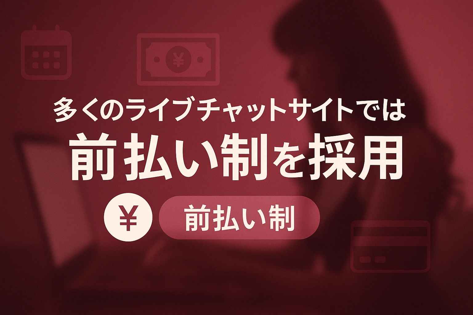 多くのライブチャットサイトでは前払い制を採用