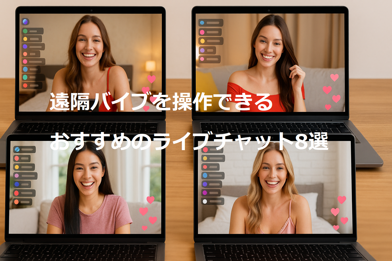 遠隔バイブを操作できるおすすめのライブチャット8選