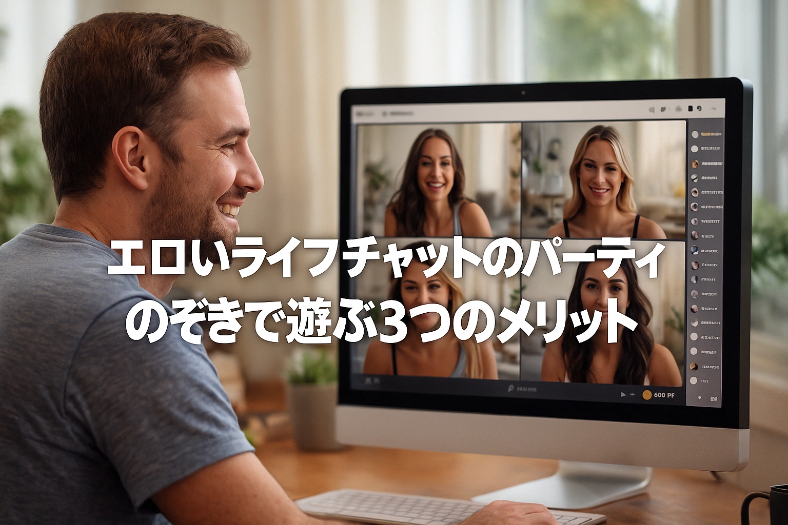エロいライブチャットのパーティのぞきで遊ぶ3つのメリット