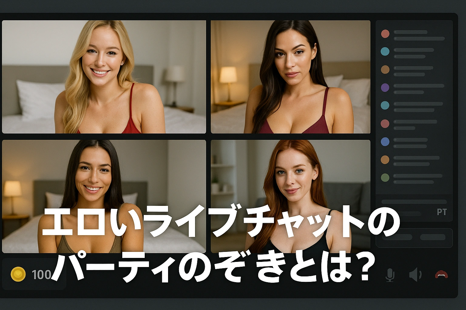 エロいライブチャットのパーティのぞきとは？