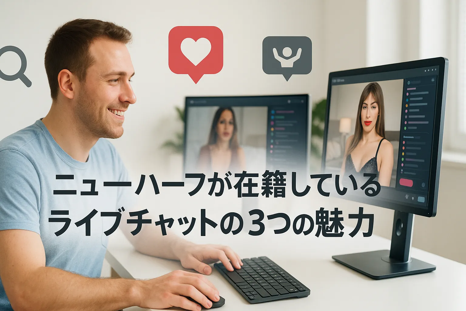 ニューハーフが在籍しているライブチャットの3つの魅力