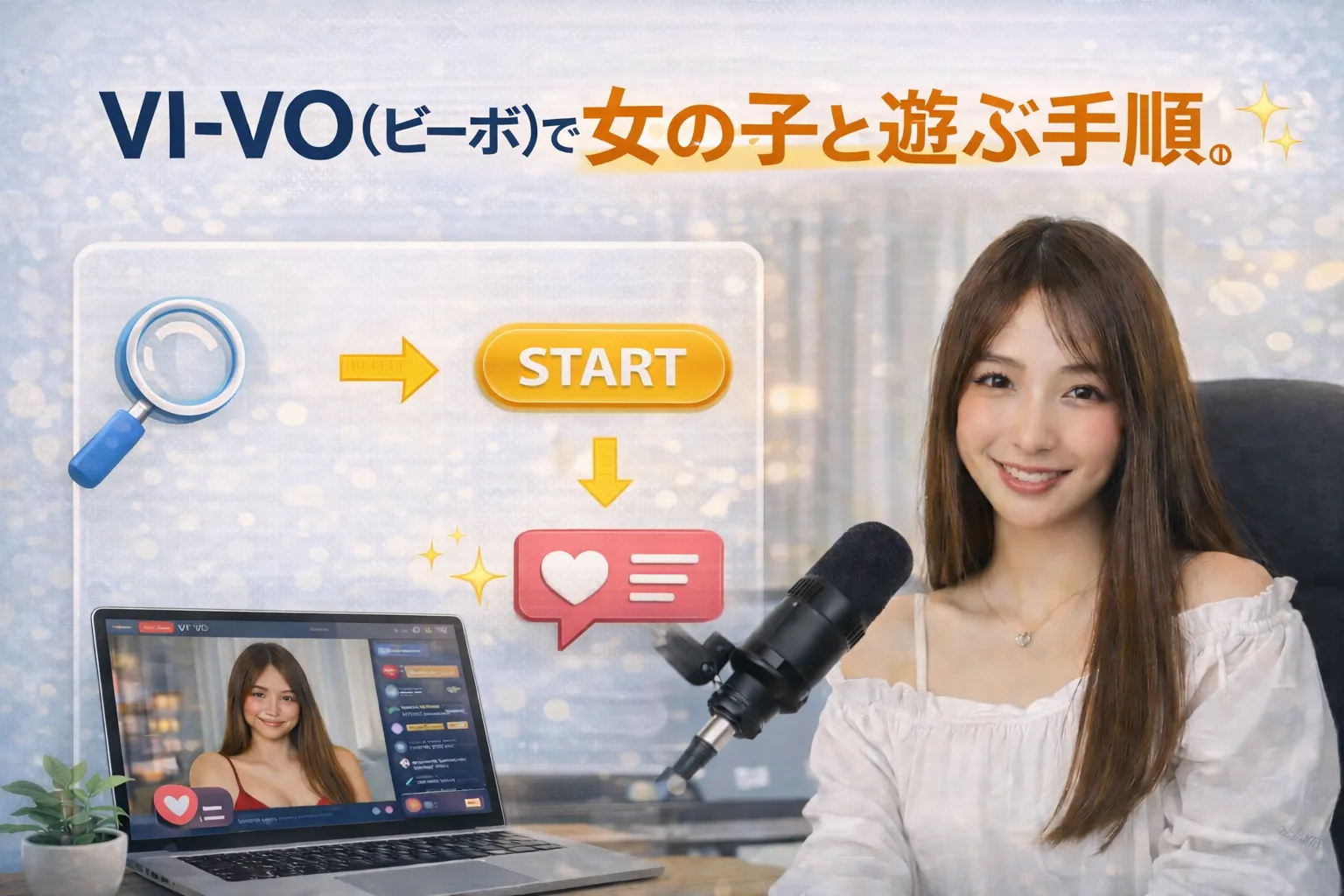 VI-VO（ビーボ）で女の子と遊ぶ手順