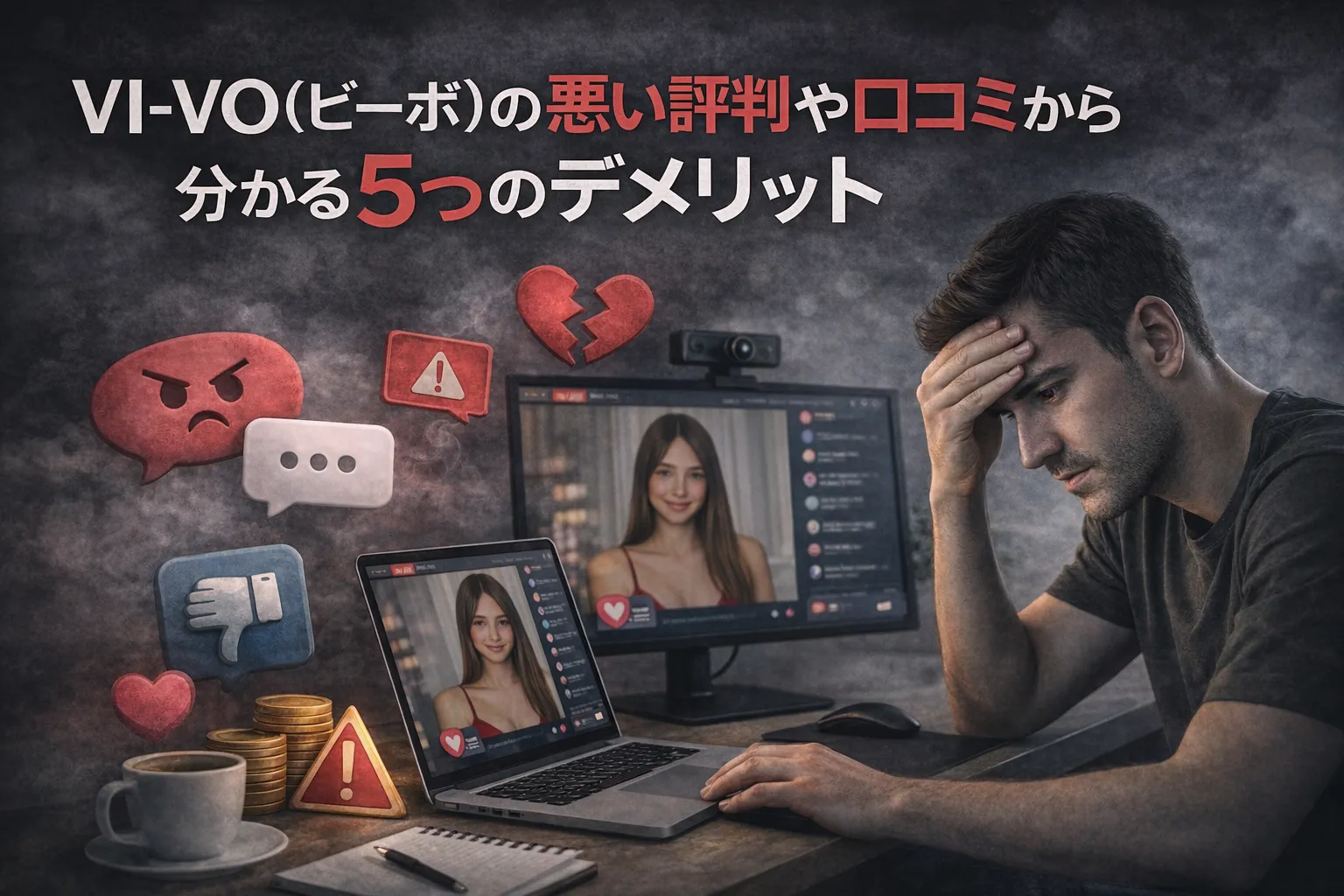 VI-VO（ビーボ）の悪い評判や口コミから分かる5つのデメリット