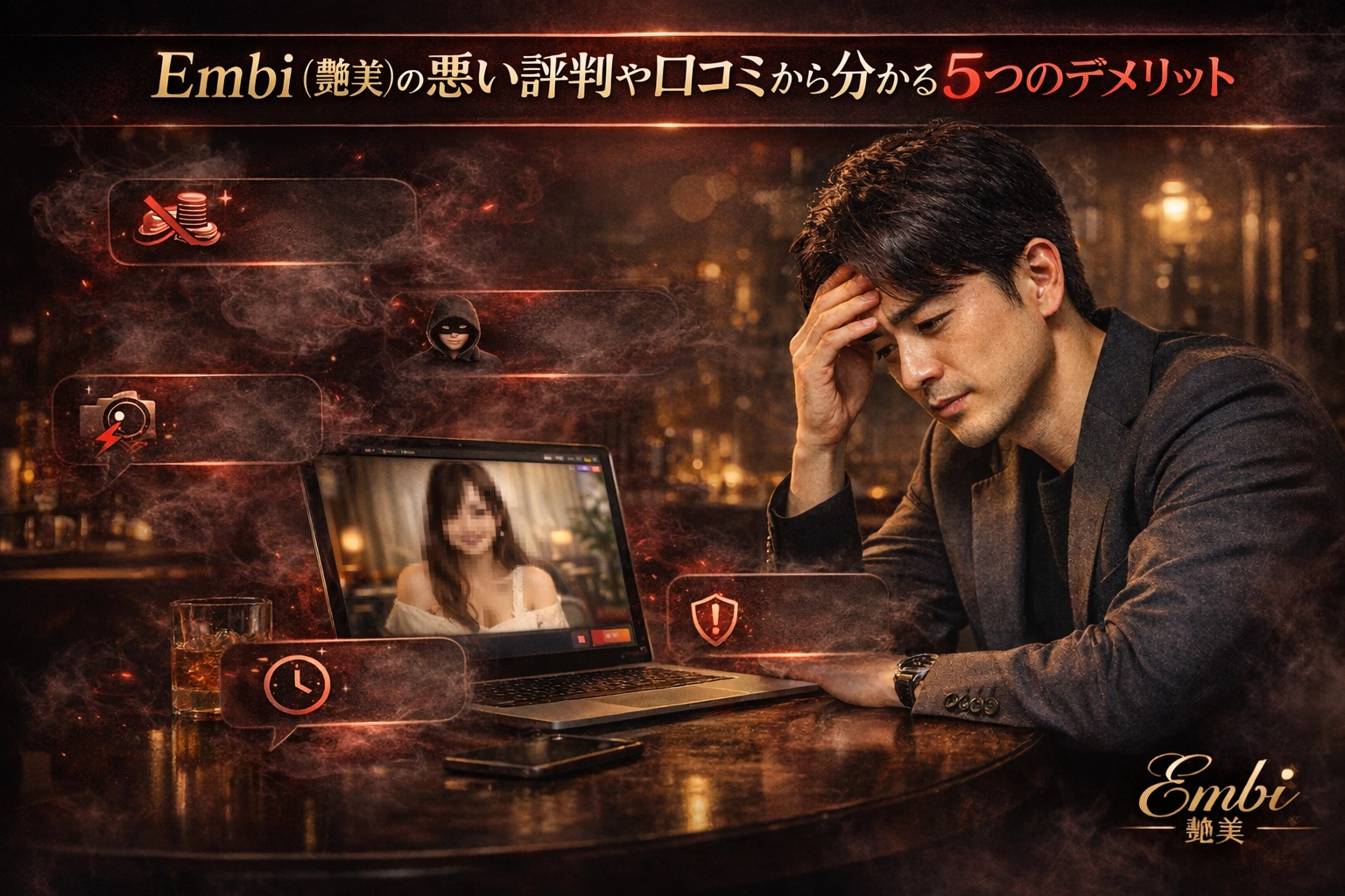 Embi（艶美）の悪い評判や口コミから分かる5つのデメリット